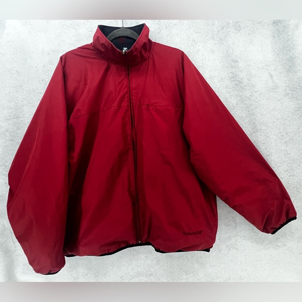 Timberland Waterproof Reversible Nylon‎ To Fleece Jacket Pockets Large 2001 G8